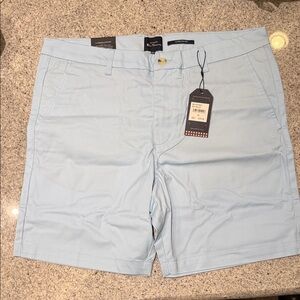 Ben Sherman Sky Blue Men's Flat Front Shorts